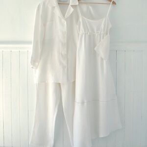 EUROPEAN WHITE LINEN DRESS - Made in ITALY